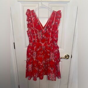 Betsey Johnson Red Floral Dress xl